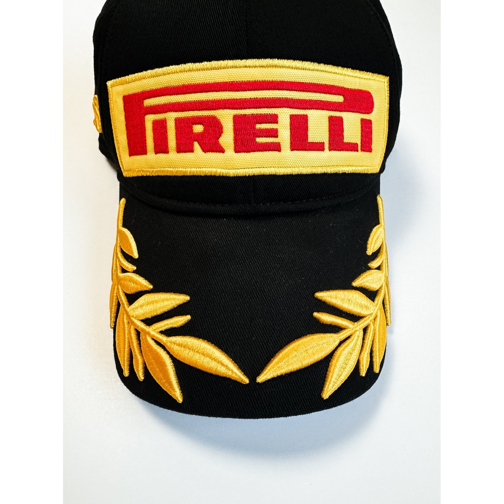 Pirelli P Zero Formula 1 Podium 1st Place Hat Black Gold Embroidered Racing Cap